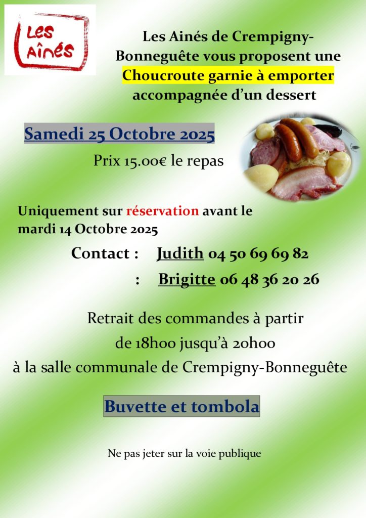 Choucroute à emporter