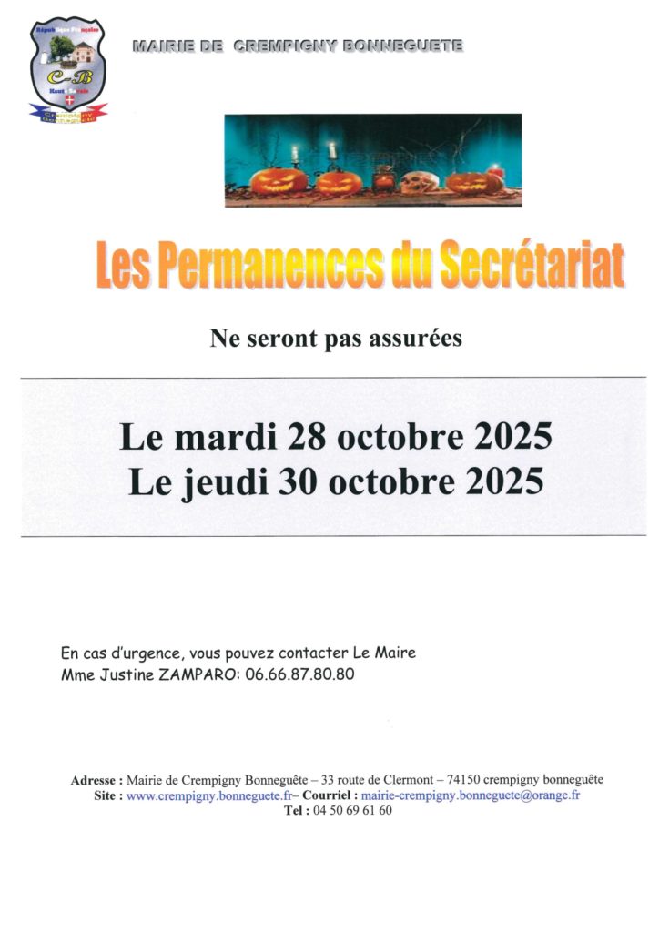 fermeture mairie