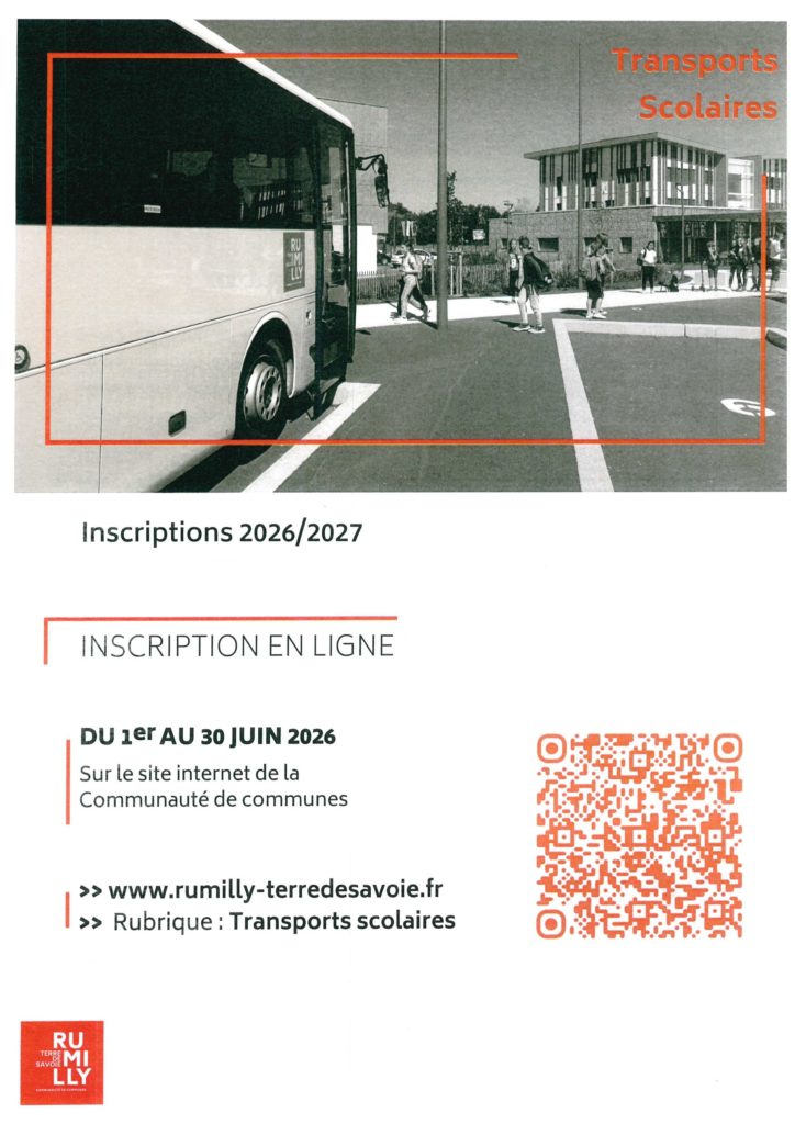 inscriptions transport scolaire 2026/2027
